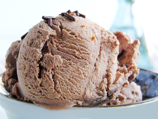 Buttermilk Ice Cream With Nutella, Cocoa And Peanut Butter