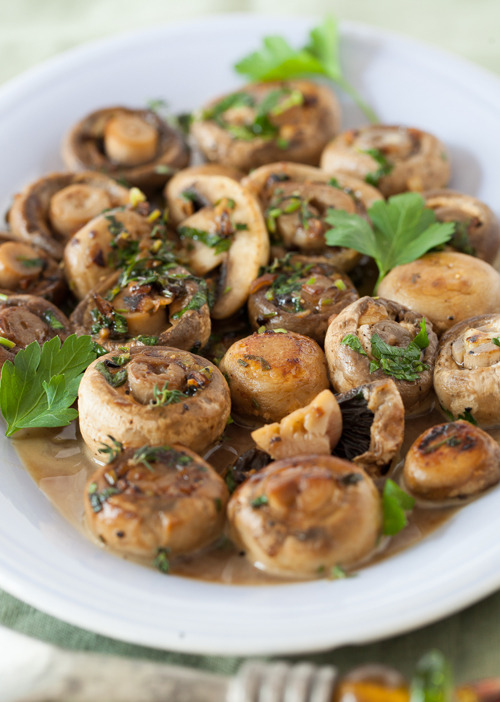 Mushrooms with Garlic & Parsley