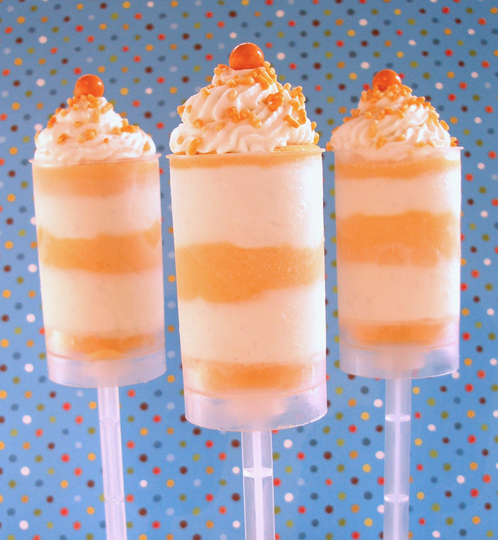 Recipe: Vanilla Orange Frozen Yogurt Push Up Pops