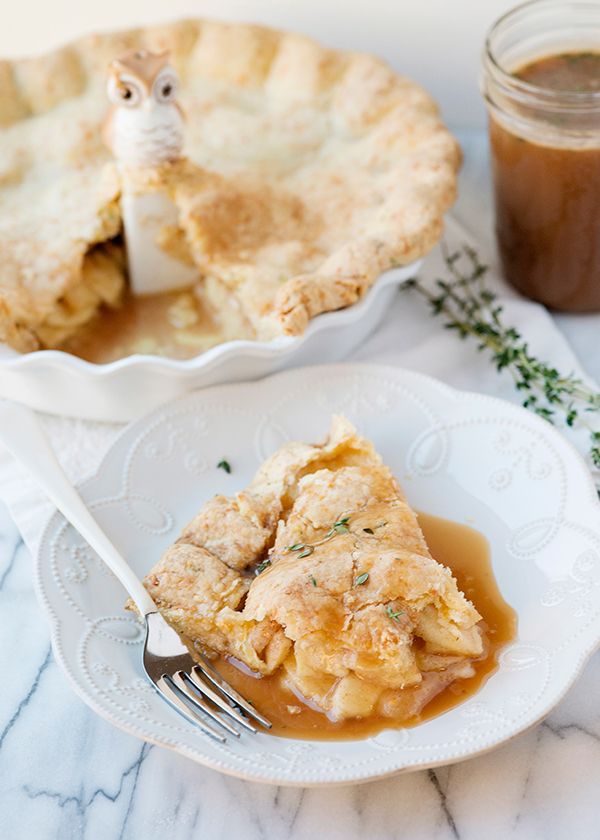 Apple Pie with Cheddar Thyme Crust