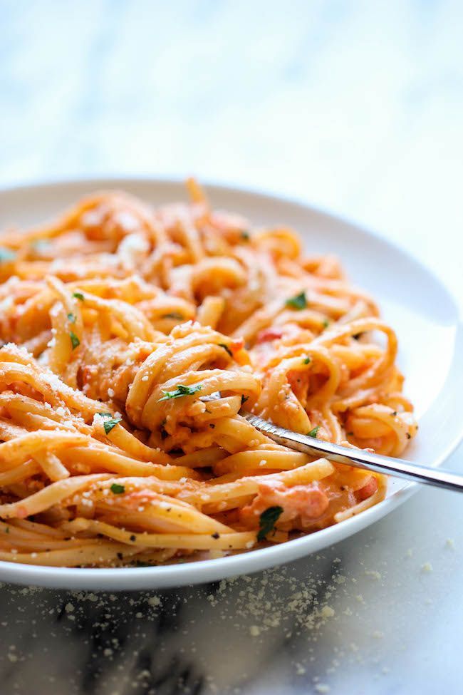 Roasted Red Pepper Alfredo by Chung-Ah (x)