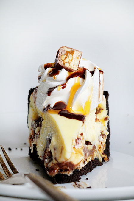 Snickers Bar Cheesecake Pie I Am Baker