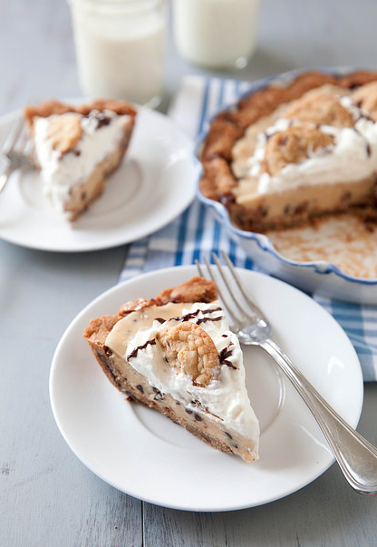 happy pi(e) day! celebrate with chocolate chip cookie dough pie.