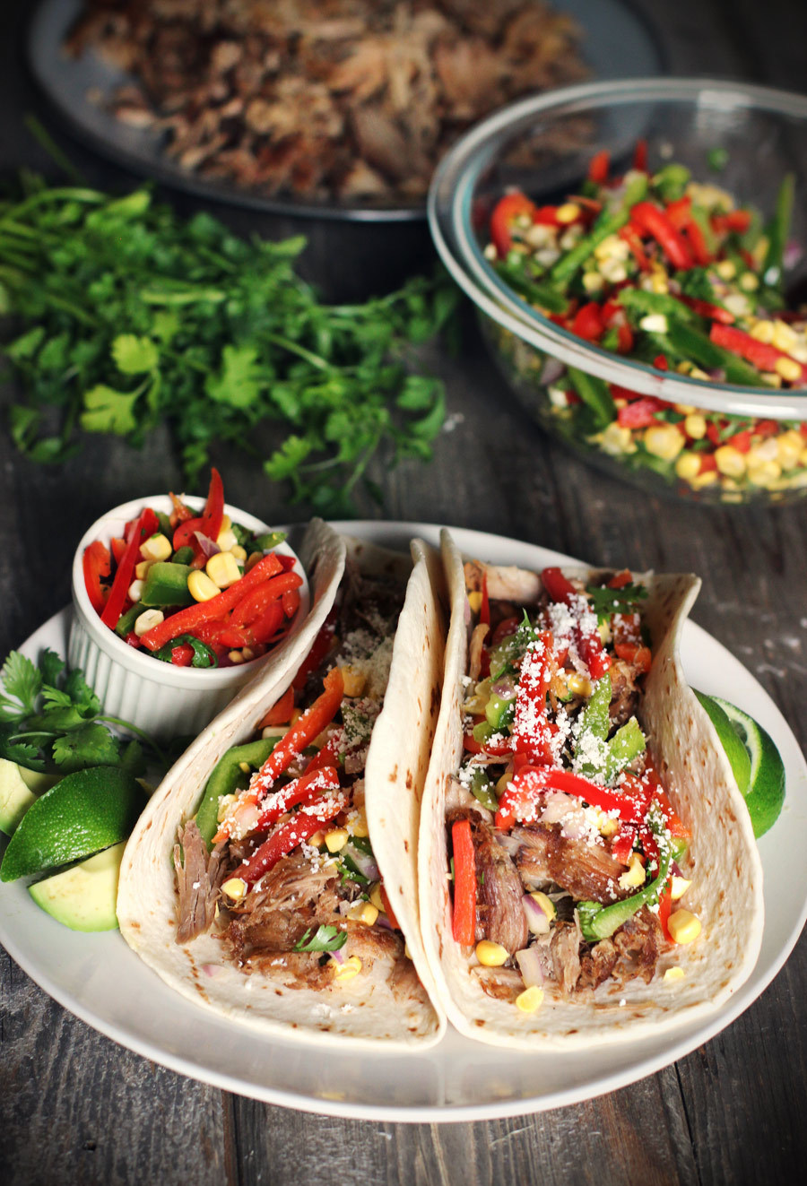 Carnitas with Bell Pepper Slaw
