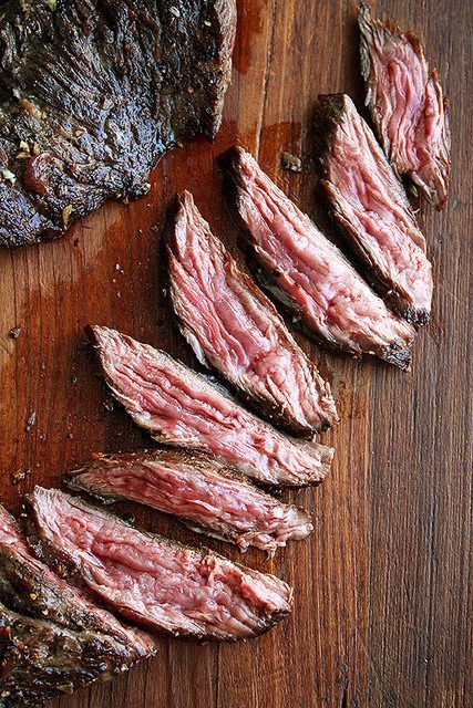 Skirt Steak with Shallots (Source