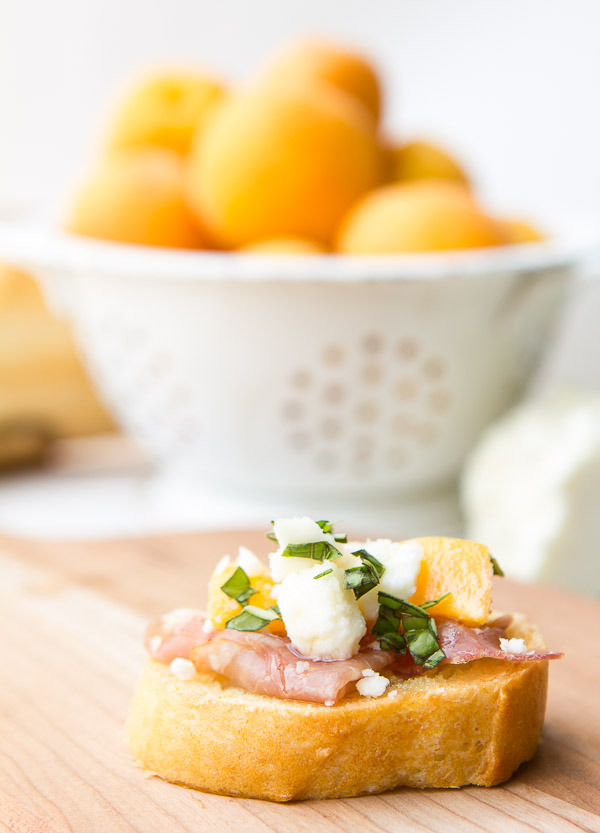 Apricot, Cheese and Serano Ham Baguette