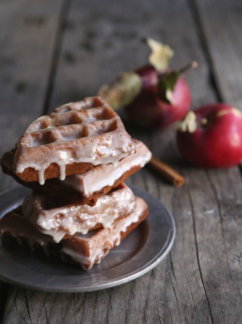 Apple Fritter Waffle Doughnuts Completely Delicious