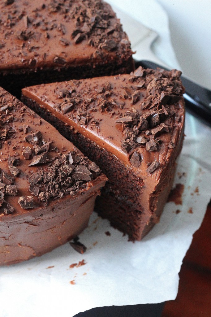 Chocolate Cake with Chocolate Fudge Frosting